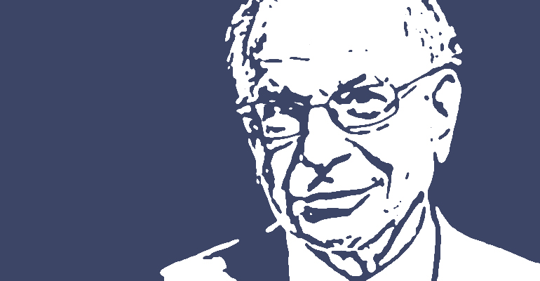 Illustration of the late Daniel Kahneman